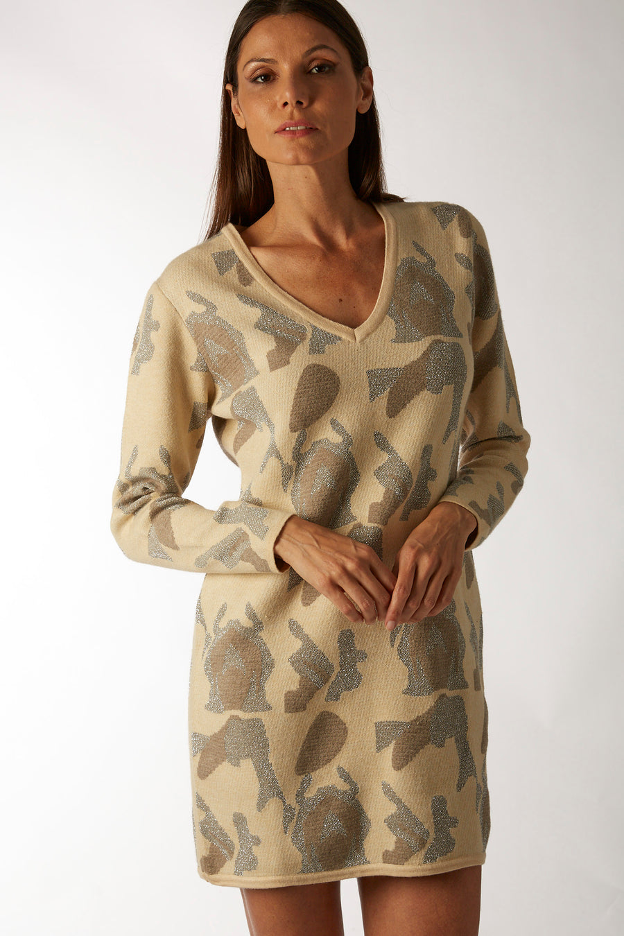 RABAT knit camuflage dress