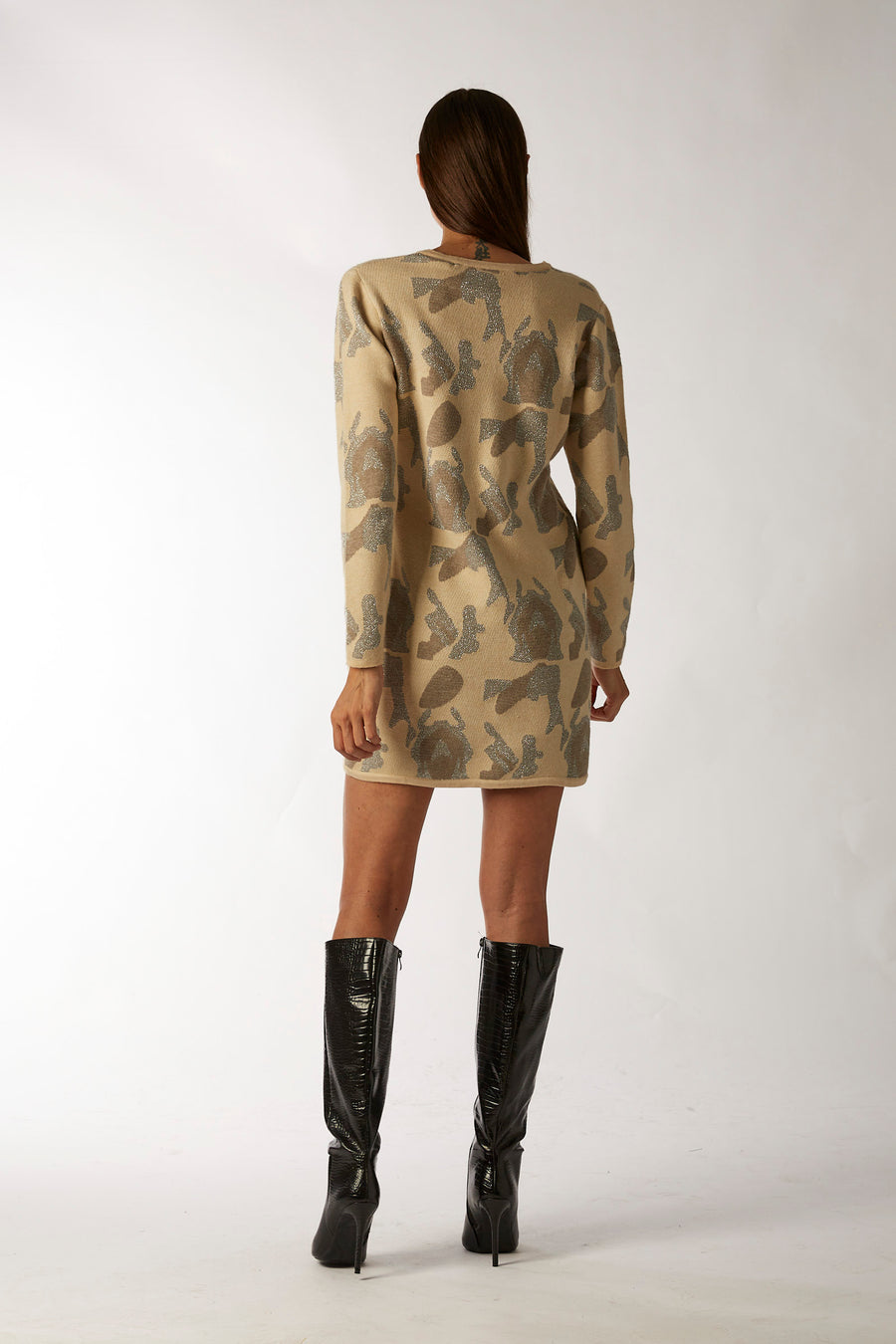 RABAT knit camuflage dress